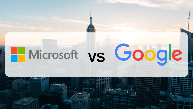 Beitragsbild zu Microsoft- vs. Alphabet-Aktie: Showdown der profitabelsten KI-Ökosysteme
