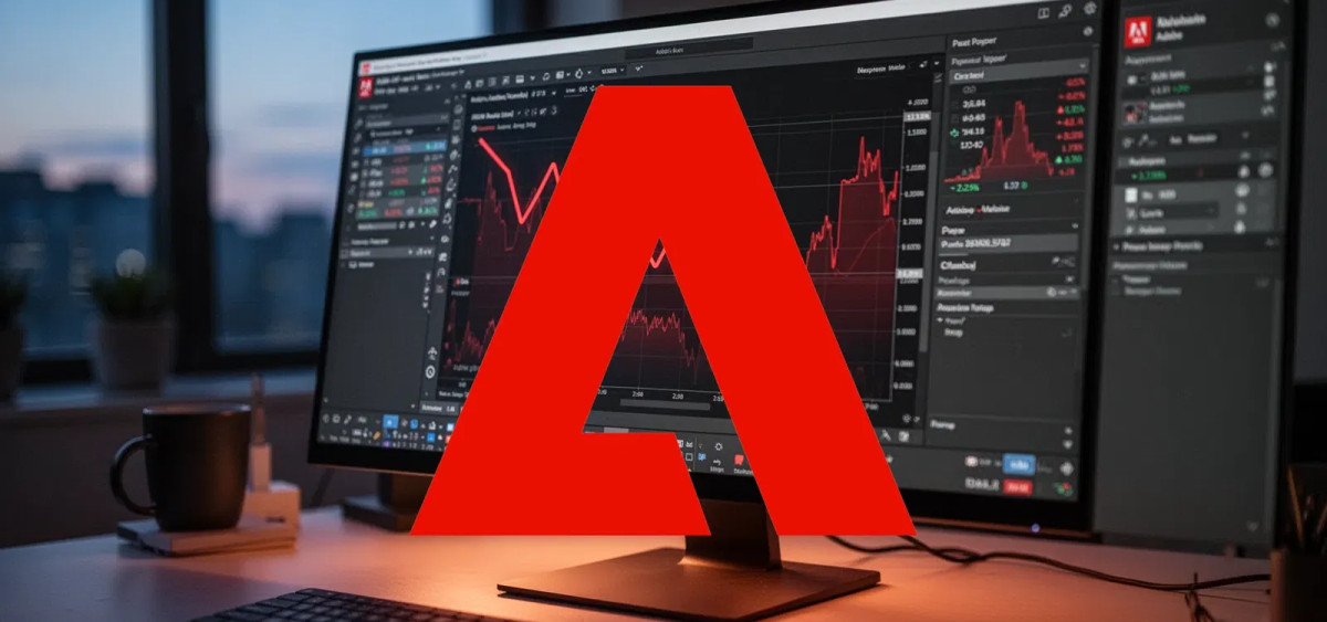 Beitragsbild zu Adobe Aktie: Starke Zahlen, schwieriger Moment