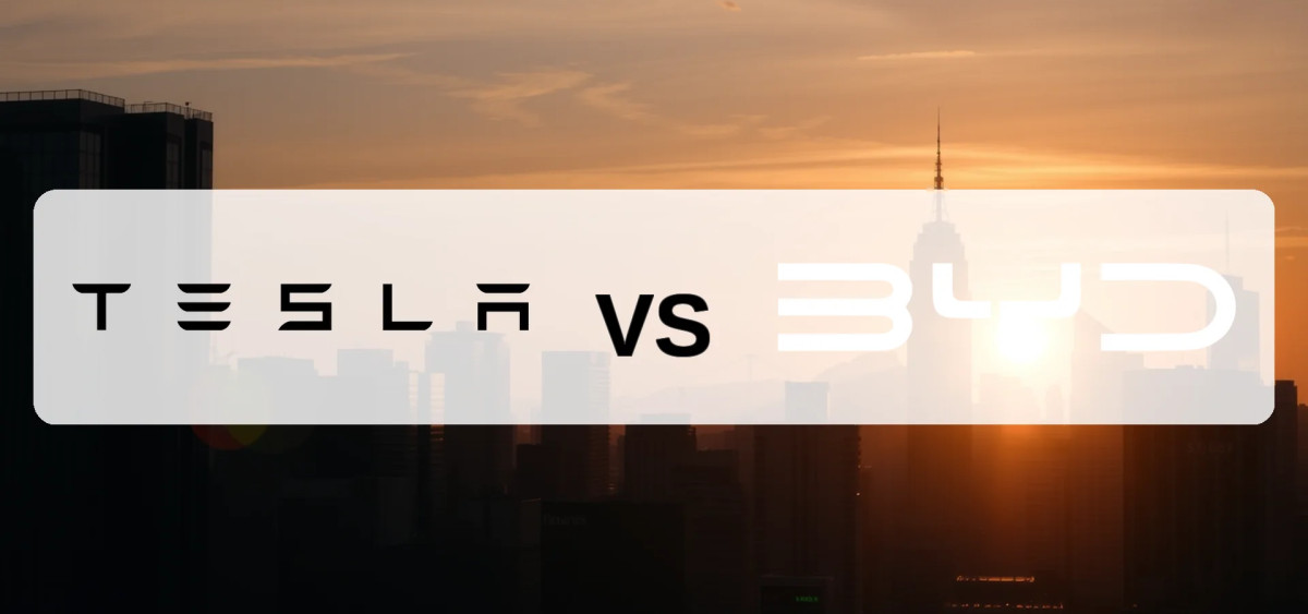 Beitragsbild zu Tesla- vs. BYD-Aktie: Software-Pionier im Clinch mit Batterie-König