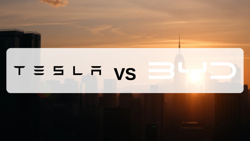 Beitragsbild zu Tesla- vs. BYD-Aktie: Software-Pionier im Clinch mit Batterie-König