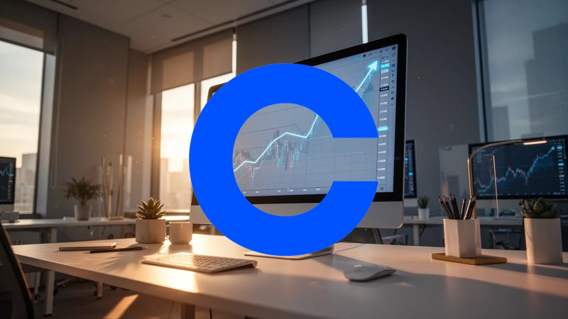 Beitragsbild zu Coinbase Aktie: Starkes Wachstumssignal!