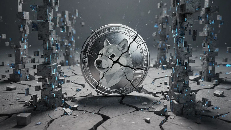Beitragsbild zu Dogecoin: Unterstützung bricht weg