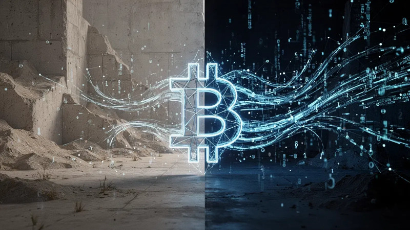 Beitragsbild zu Bitcoin: Zwischen zwei Welten