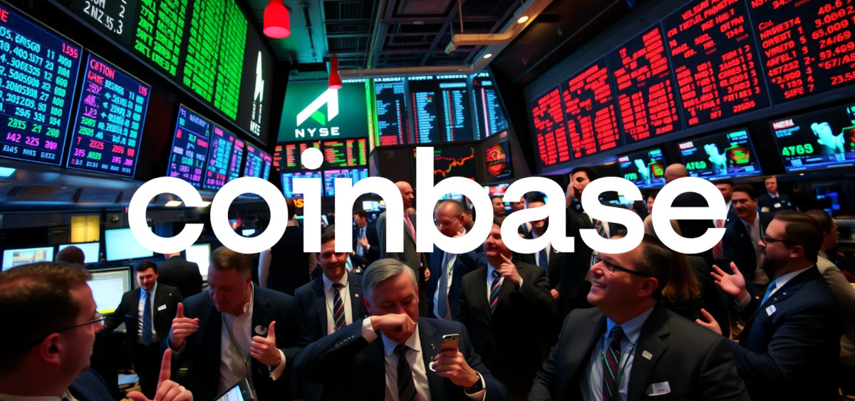 Beitragsbild zu Coinbase Aktie: Trotz Rekordzahlen unter Druck