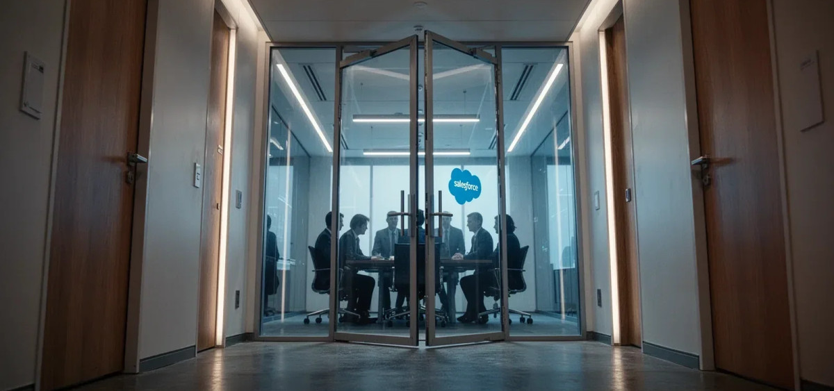 Beitragsbild zu Salesforce Aktie: Druck auf das Management