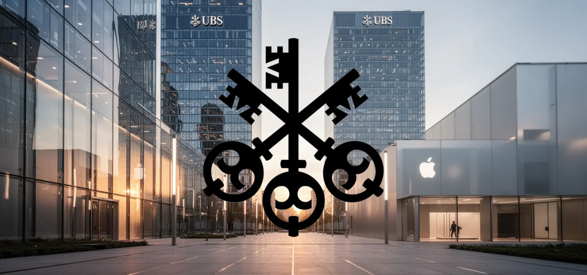 Beitragsbild zu UBS Aktie: Apple-Expertise trifft Sparkurs