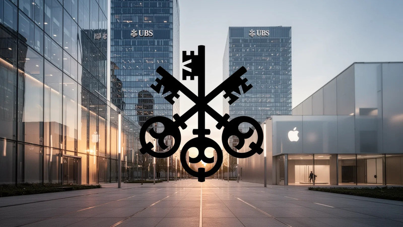 Beitragsbild zu UBS Aktie: Apple-Expertise trifft Sparkurs
