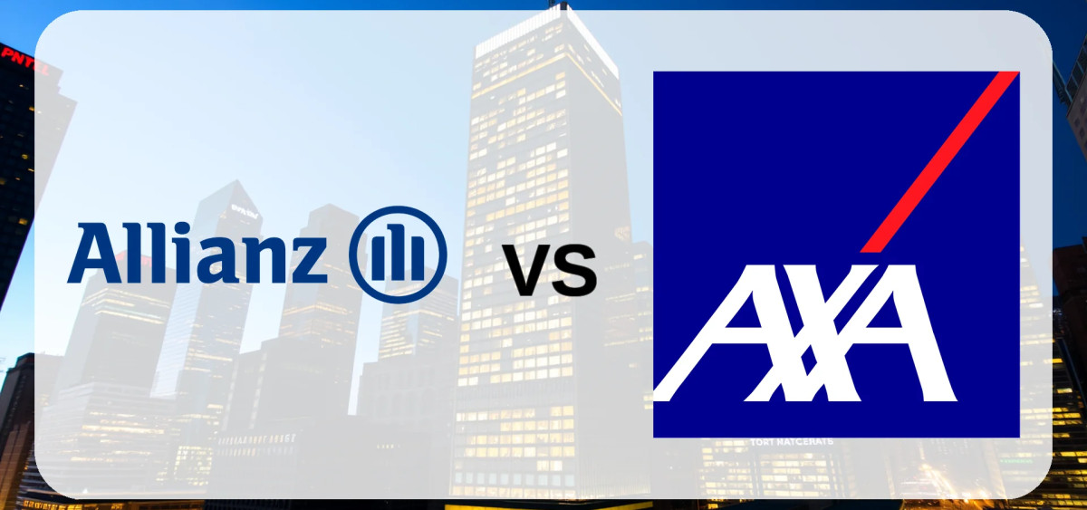 Beitragsbild zu Allianz- vs. Axa-Aktie: Versicherungstitanen im Rennen