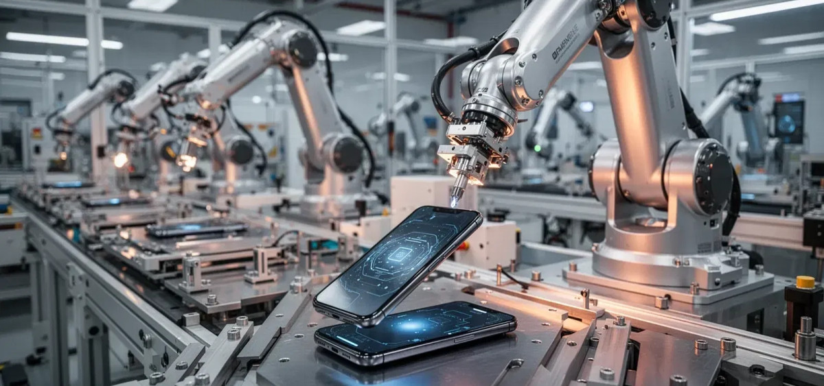 Beitragsbild zu Xiaomi Aktie: Roboter an der Linie