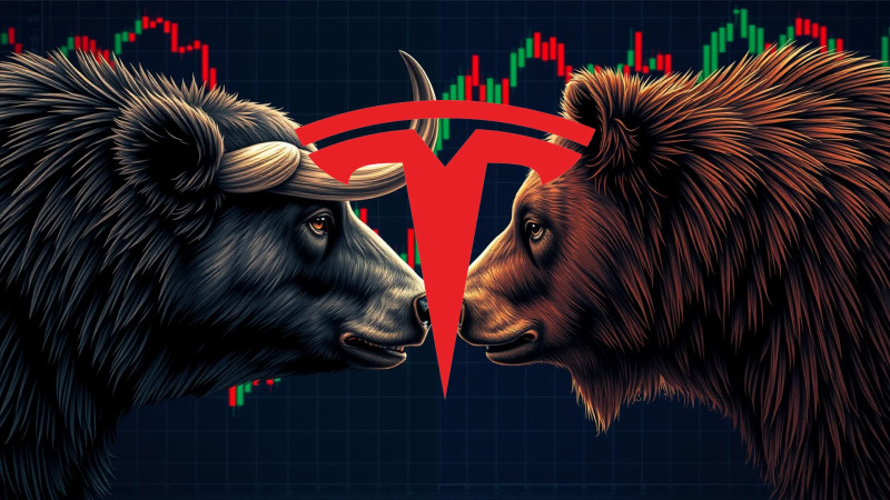 Beitragsbild zu Tesla Aktie: Marktanalyse verfügbar