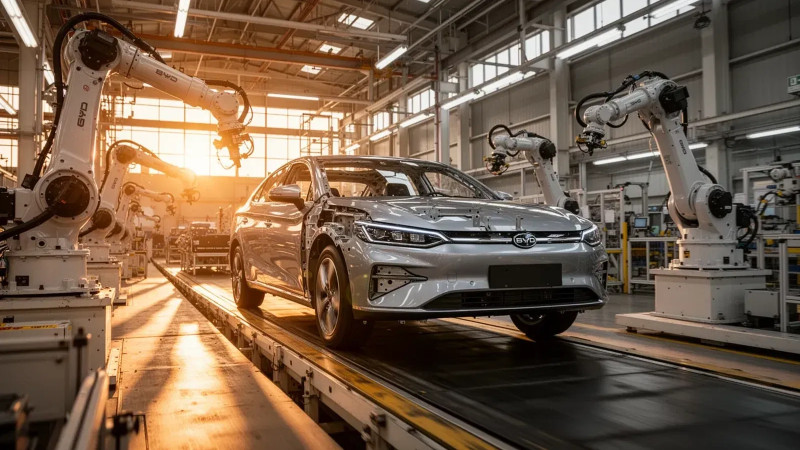 Beitragsbild zu BYD Aktie: Exportrekord überstrahlt Absturz