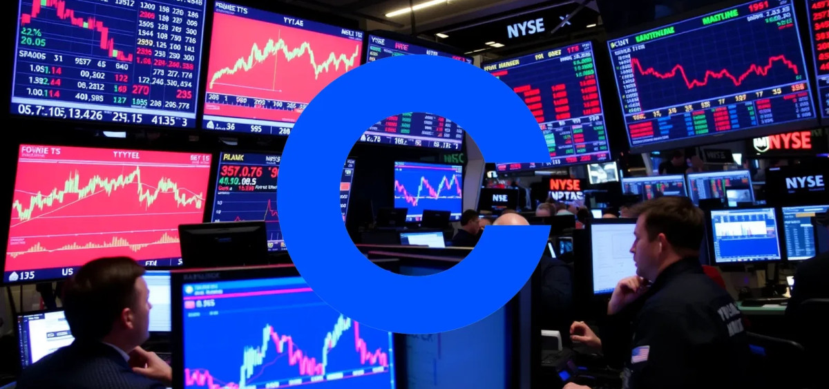 Beitragsbild zu Coinbase Aktie: Heftige Turbulenzen?