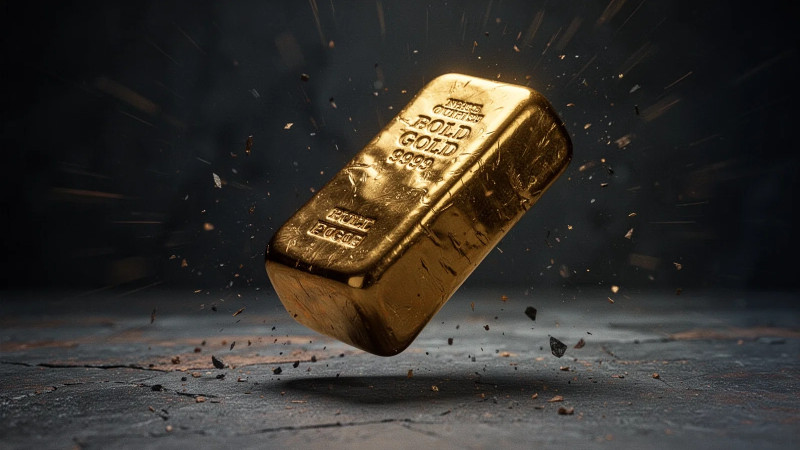 Beitragsbild zu Gold: ETF-Abflüsse beschleunigen den Absturz