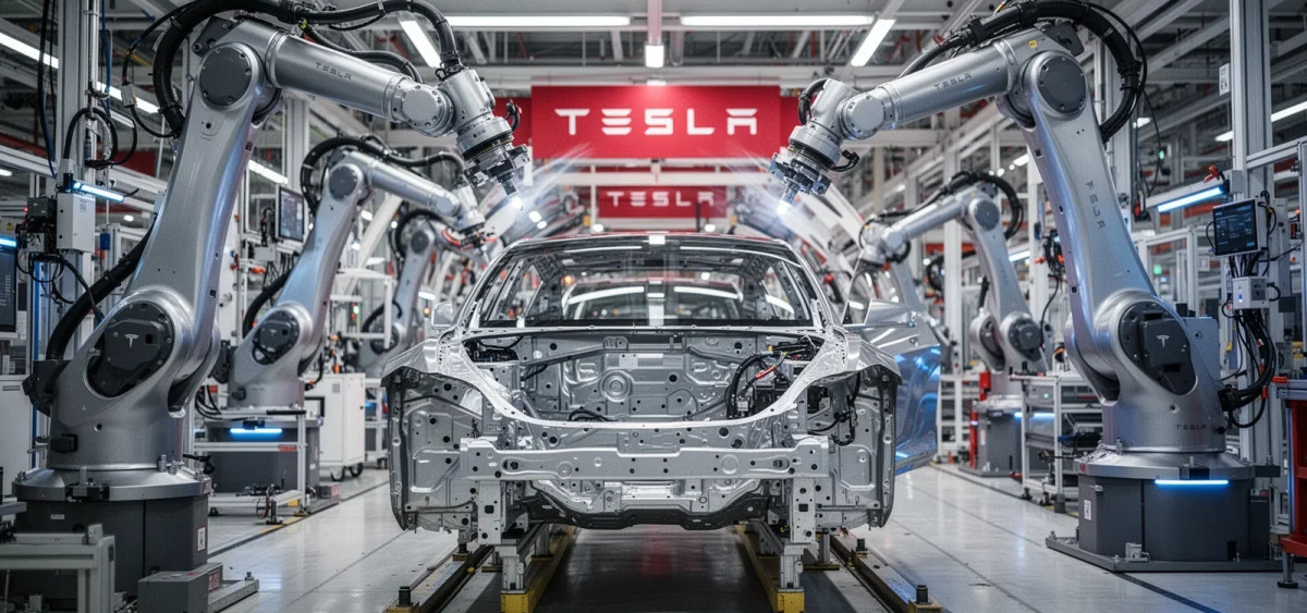 Beitragsbild zu Tesla Aktie: Luxus weicht Robotern