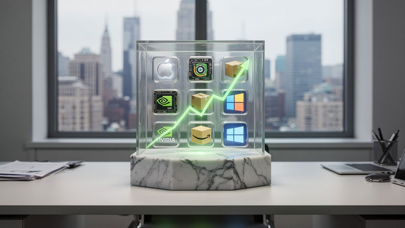 Beitragsbild zu Kapitalgarantie und bis zu 27%-Chance mit Amazon, Apple, Nvidia, Microsoft...