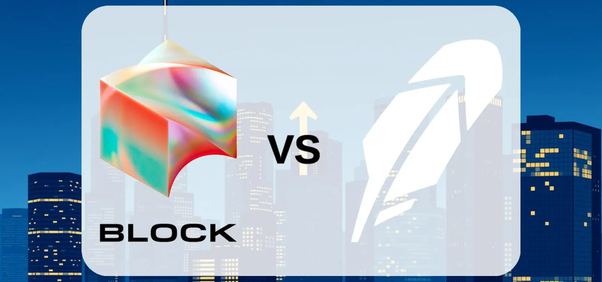 Beitragsbild zu Block- vs. Robinhood-Aktie: Welcher Fintech-Weg führt zum Ziel?