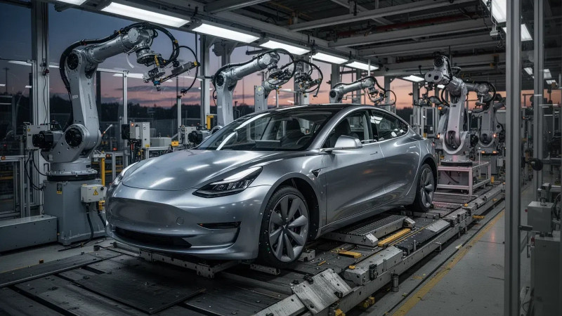 Beitragsbild zu Tesla Aktie: KI statt Autos