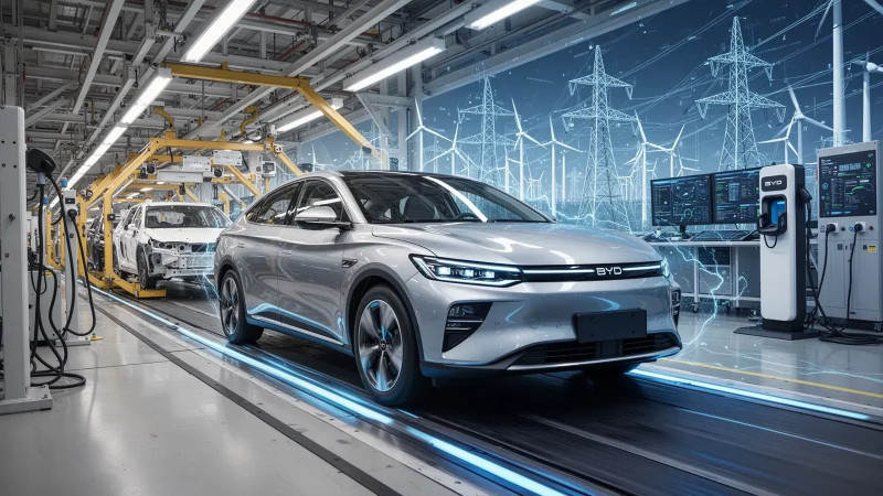 Beitragsbild zu BYD Aktie: Vom Autobauer zum Netzbetreiber