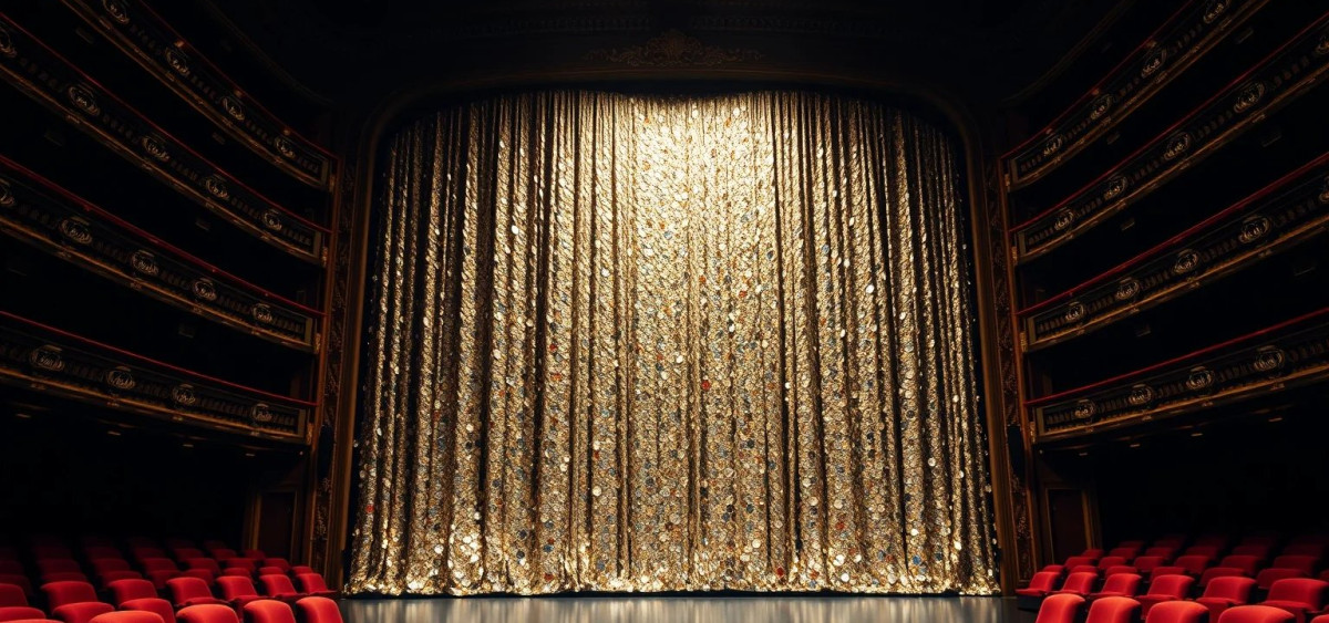 Beitragsbild zu El Anatsui gestaltet Wiener Staatsoper-Vorhang