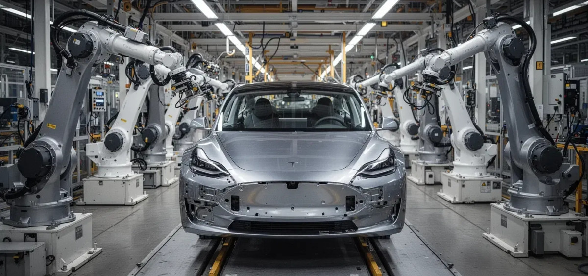 Beitragsbild zu Tesla Aktie: Umbau auf allen Ebenen