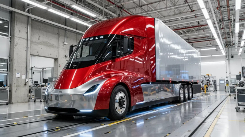 Beitragsbild zu Tesla Aktie: Semi-Fokus