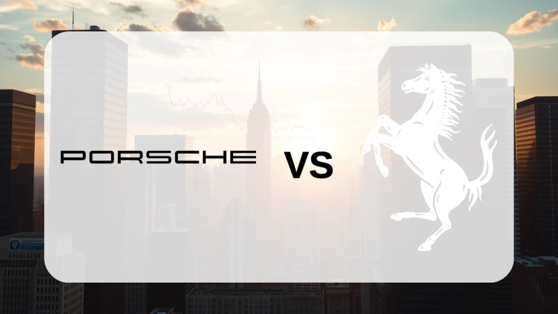 Beitragsbild zu Porsche- vs. Ferrari-Aktie: Strategie-Bremse gegen Luxus-Turbo