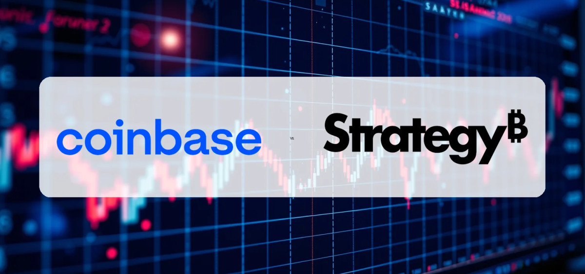 Beitragsbild zu Coinbase- vs. MicroStrategy-Aktie: Krypto-Giganten nach Quartalszahlen