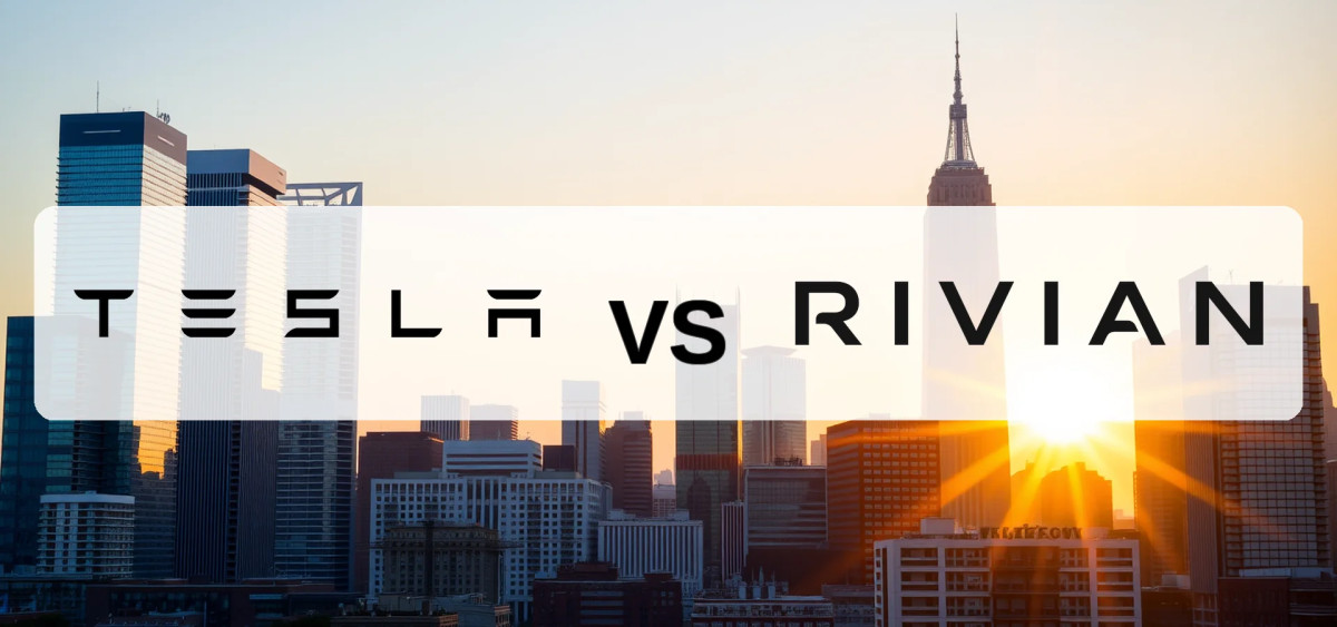 Beitragsbild zu Tesla- vs. Rivian-Aktie: David fordert Goliath heraus