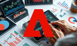 Beitragsbild zu Adobe Aktie: Geteiltes Bild