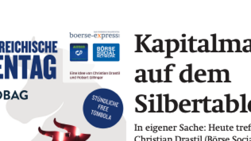 Beitragsbild zu News aus dem Börse Express PDF vom 25.04.2025: Kapitalmarkt am Silbertablett