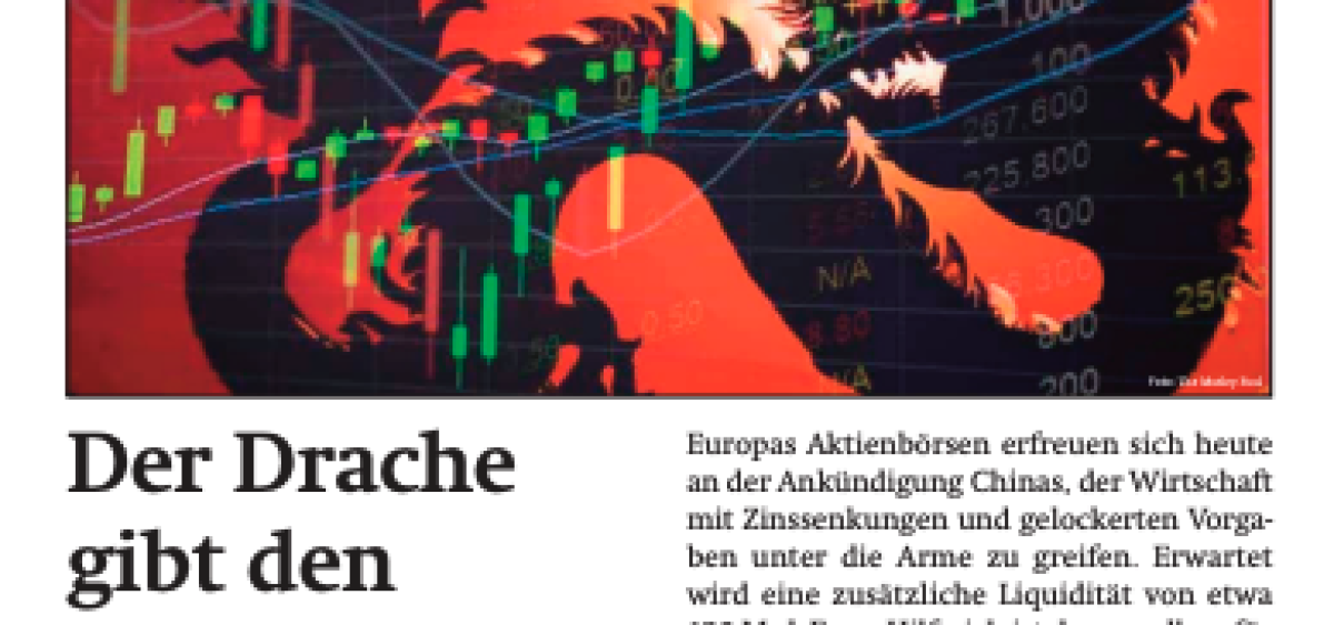 Beitragsbild zu News aus dem Börse Express PDF vom 24.09.2024: Der Drache gibt den Bullen Feuer