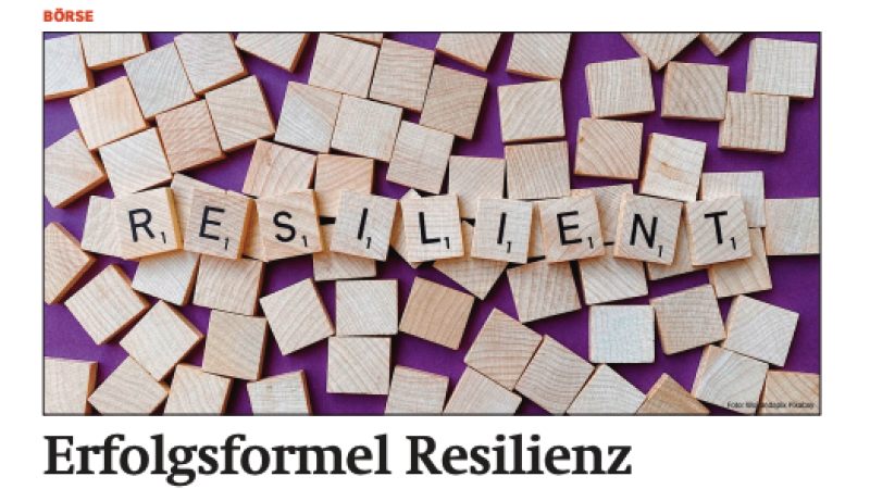Beitragsbild zu News aus dem Börse Express PDF vom 28.04.2025: Erfolgsformel Resilienz