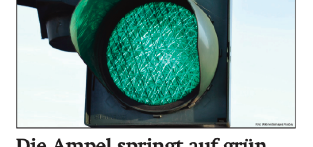 Beitragsbild zu News aus dem Börse Express PDF vom 22.10.2024 - Die Ampel springt auf grün