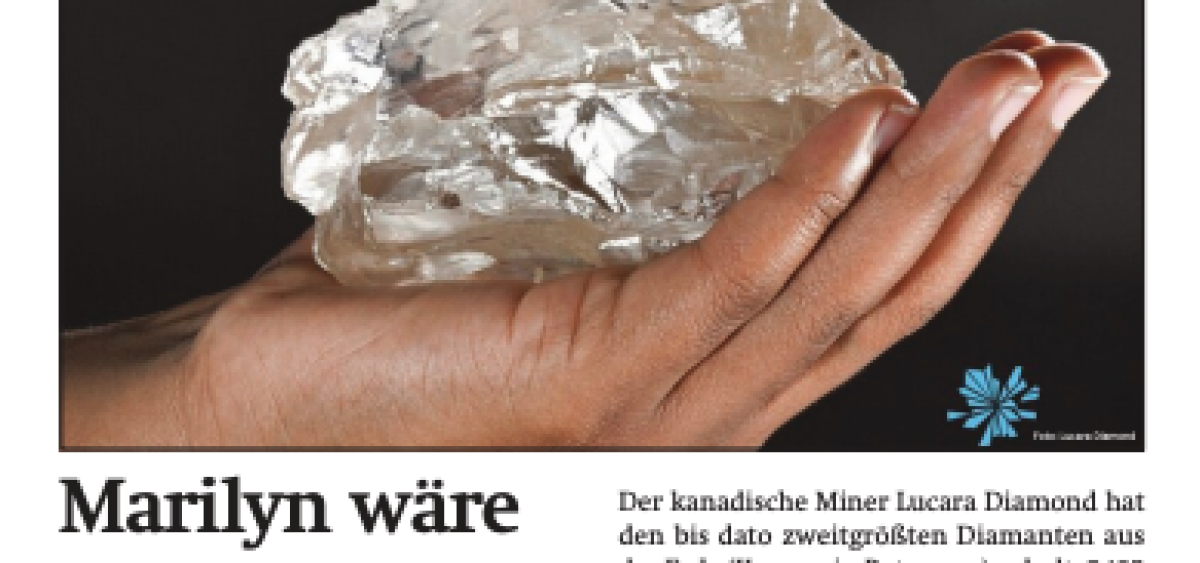 Beitragsbild zu News aus dem Börse Express PDF vom 22.08.2024: Mega-Diamant gefunden - Mayr-Melnhof, Porr, SBO und Uniqa im Soll und Ist