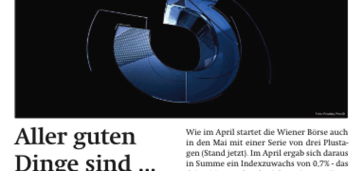 Beitragsbild zu News aus dem Börse Express PDF vom 06.05.2024: Aller guten Dinge sind drei - News von Andritz, AT&S, CA Immo, Immofinanz, Palfinger, Porr, Wienerberger...