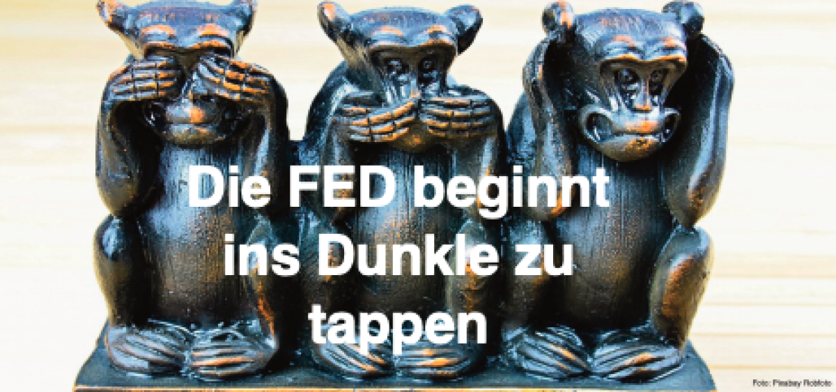 Beitragsbild zu Die FED beginnt ins Dunkle zu tappen