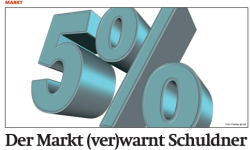 Beitragsbild zu News aus dem Börse Express PDF vom 22.05.2025: Der Markt (ver)warnt Schuldner