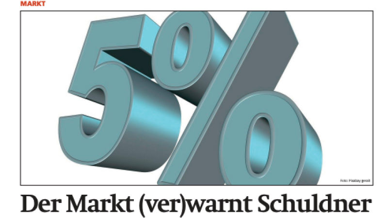 Beitragsbild zu News aus dem Börse Express PDF vom 22.05.2025: Der Markt (ver)warnt Schuldner