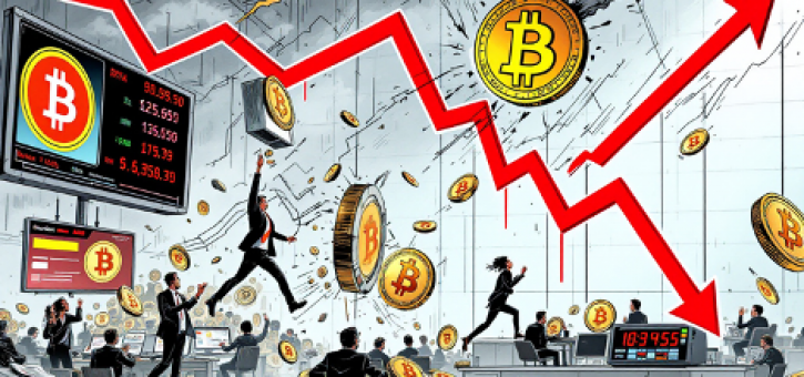 Beitragsbild zu Krypto News: Bitcoin stürzt erneut ab – wie tief wird er sinken?
