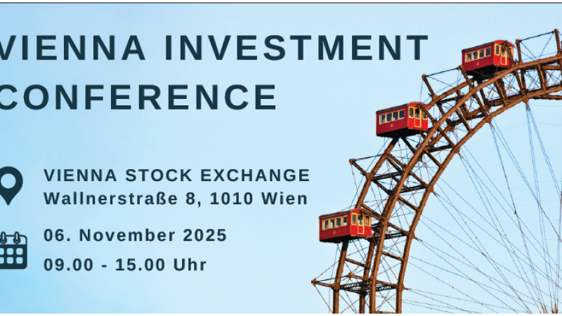 Beitragsbild zu Vienna Investment Conference mit internationaler Besetzung