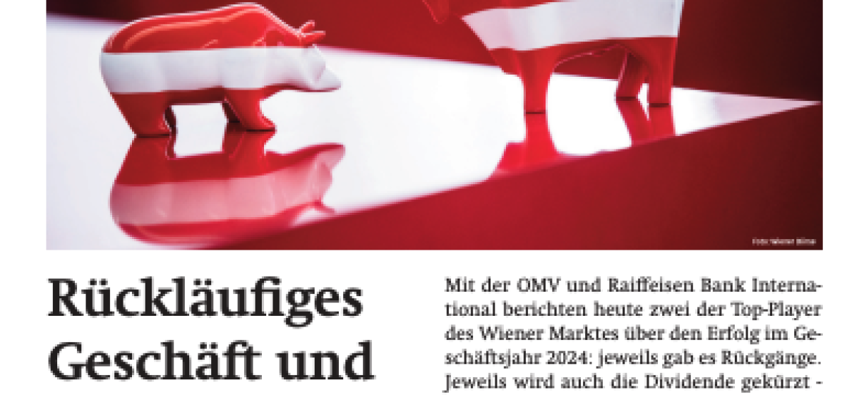 Beitragsbild zu News aus dem Börse Express PDF vom 04.02.2025 - Rückläufiges Geschäft ... aber zweistellige Renditen: Wien bleibt ein Markt für Dividendensammler