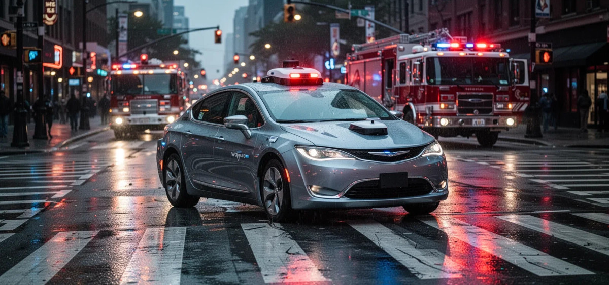 Beitragsbild zu Waymo: Robotaxis fordern Rettungskräfte heraus