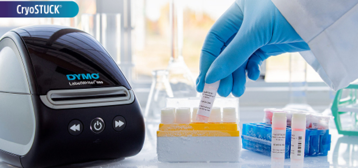 Beitragsbild zu DYMO und GA INTERNATIONAL (LABTAG) bieten kryogenische Etiketten für die DYMO LABELWRITER 5er Serie an (FOTO)