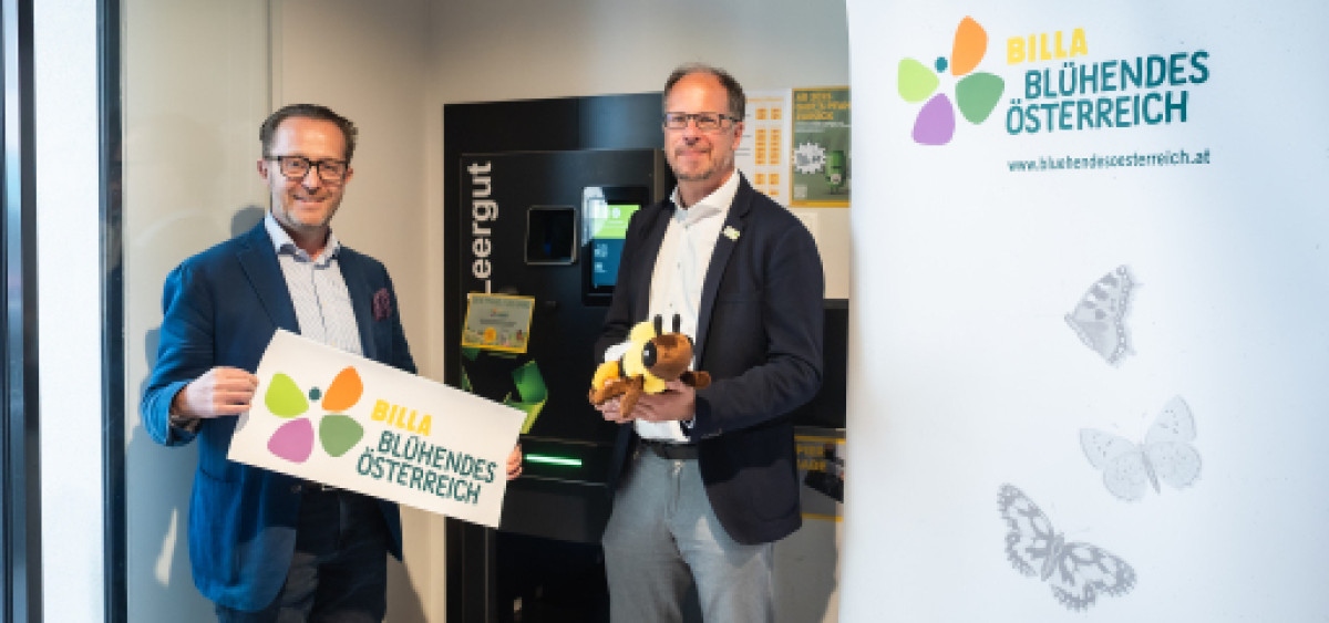 Beitragsbild zu „Dein Pfand fürs Land“: BILLA-Kund:innen können beim Leergutautomaten Naturschutz in Österreich unterstützen