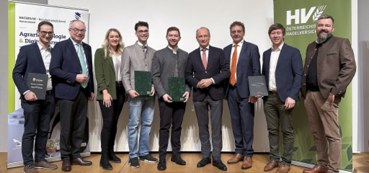 Beitragsbild zu Hagelversicherung vergibt erstmals einen Förderpreis an der FH Wieselburg im Bereich Agrartechnologie & Digital Farming
