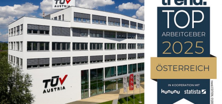 Beitragsbild zu trend TOP Arbeitgeber-Ranking 2025 TÜV AUSTRIA erneut Nr. 1-Arbeitgeber in der Kategorie „Dienstleistungen“