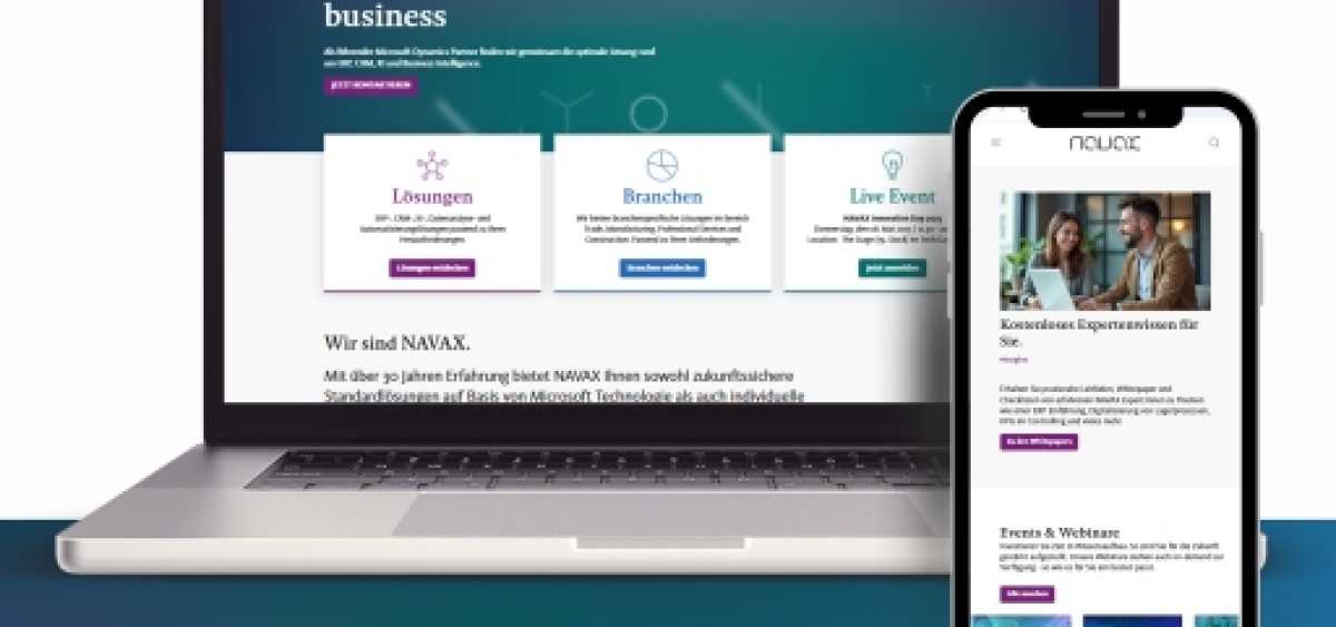 Beitragsbild zu NAVAX.com im frischen Look und mit neuen Leistungen