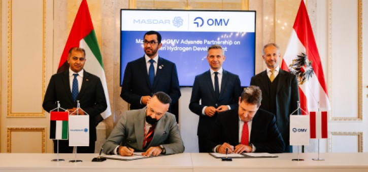 Beitragsbild zu Masdar und OMV erweitern Partnerschaft zur Entwicklung von grünem Wasserstoff