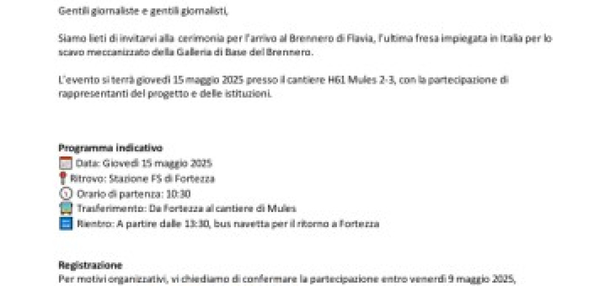 Beitragsbild zu Invito evento 15 maggio, cantiere di Mules / Einladung Veranstaltung 15. Mai, Baustelle Mauls