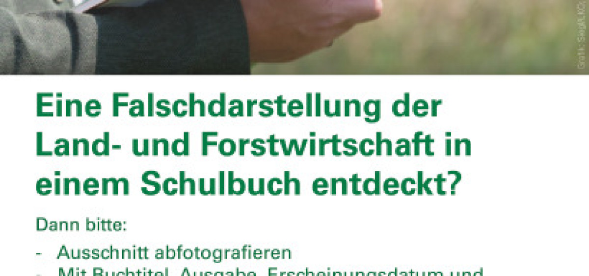 Beitragsbild zu LKÖ: Neue Servicestelle für Falschdarstellungen der Land- und Forstwirtschaft in Schulbüchern